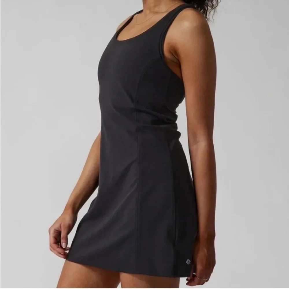 Athleta On My Way Racerback Black Dress Size Small - Picture 8 of 8